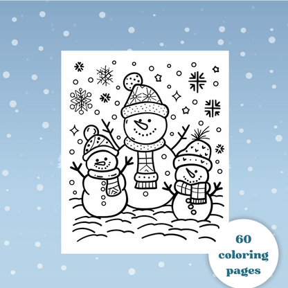 Winter Coloring Book- HappyKiddoWorld